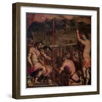 Foundation of Florentia, a Roman Settlement, 1563-1565-Giorgio Vasari-Framed Giclee Print