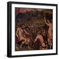 Foundation of Florentia, a Roman Settlement, 1563-1565-Giorgio Vasari-Framed Giclee Print