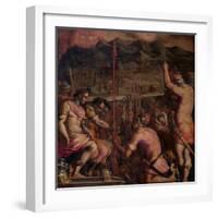 Foundation of Florentia, a Roman Settlement, 1563-1565-Giorgio Vasari-Framed Giclee Print