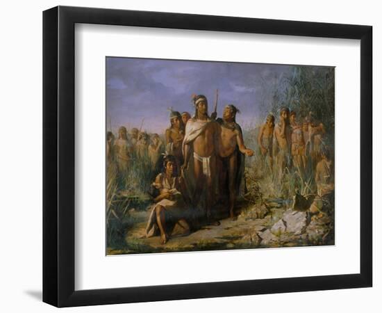 Foundation of Mexico City, 1889-Jose Maria Jara-Framed Giclee Print