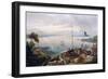 Foundation of the City of Quebec by Samuel de Champlain in 1608, 1848-Louis Garneray-Framed Giclee Print