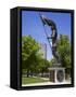 Founder of Franklinton Statue in Genoa Park, Columbus, Ohio, United States of America, North Americ-Richard Cummins-Framed Stretched Canvas