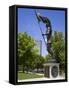 Founder of Franklinton Statue in Genoa Park, Columbus, Ohio, United States of America, North Americ-Richard Cummins-Framed Stretched Canvas