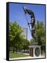 Founder of Franklinton Statue in Genoa Park, Columbus, Ohio, United States of America, North Americ-Richard Cummins-Framed Stretched Canvas