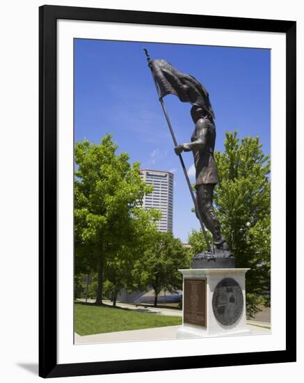 Founder of Franklinton Statue in Genoa Park, Columbus, Ohio, United States of America, North Americ-Richard Cummins-Framed Photographic Print