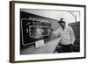 Founder of Honda, Soichura Honda Pointing to Car Race Model, Tokyo, Japan, 1967-Takeyoshi Tanuma-Framed Photographic Print