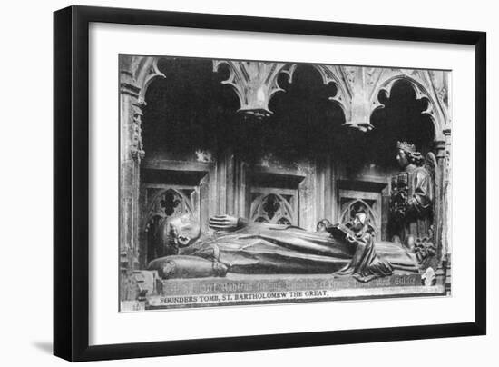 Founder's Tomb, St Bartholomew the Great, Early 20th Century-null-Framed Giclee Print