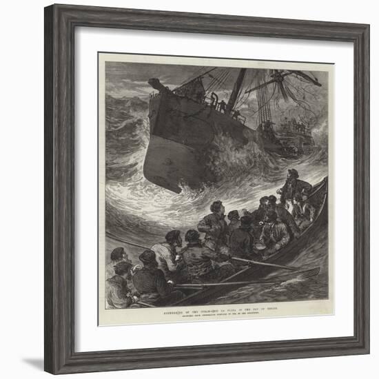 Foundering of the Steam-Ship La Plata in the Bay of Biscay-null-Framed Giclee Print