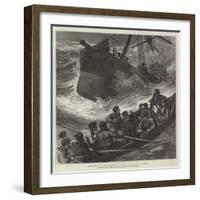 Foundering of the Steam-Ship La Plata in the Bay of Biscay-null-Framed Giclee Print