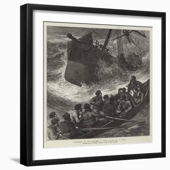 Foundering of the Steam-Ship La Plata in the Bay of Biscay-null-Framed Giclee Print