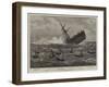 Foundering of the Union Company's Mail Steam-Ship American, the Boats Leaving the Ship-null-Framed Giclee Print