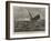 Foundering of the Union Company's Mail Steam-Ship American, the Boats Leaving the Ship-null-Framed Giclee Print