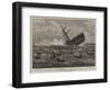 Foundering of the Union Company's Mail Steam-Ship American, the Boats Leaving the Ship-null-Framed Giclee Print