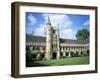 Founders Tower from Cloister Quadrangle, Magdalen College, Oxford, Oxfordshire, England-David Hunter-Framed Photographic Print