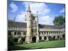 Founders Tower from Cloister Quadrangle, Magdalen College, Oxford, Oxfordshire, England-David Hunter-Mounted Photographic Print