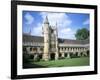 Founders Tower from Cloister Quadrangle, Magdalen College, Oxford, Oxfordshire, England-David Hunter-Framed Photographic Print