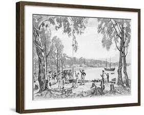 Founding of Australia-null-Framed Giclee Print