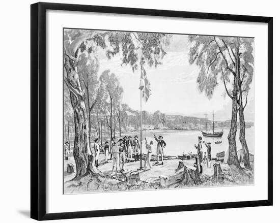 Founding of Australia-null-Framed Giclee Print