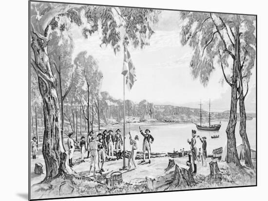Founding of Australia-null-Mounted Giclee Print