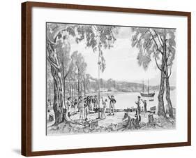 Founding of Australia-null-Framed Giclee Print