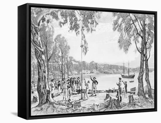Founding of Australia-null-Framed Stretched Canvas