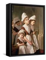 Foundling Girls at Prayer in the Chapel, C.1877-Sophie Anderson-Framed Stretched Canvas