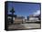 Fountain and Cafes on the Public Camoes Square (Largo De Camoes), Ponte De Lima, Minho, Portugal, E-Stuart Forster-Framed Stretched Canvas