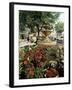 Fountain and Flower Market, Place Aux Aires, Grasse, Alpes-Maritimes, Provence, France-Adina Tovy-Framed Photographic Print