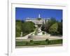 Fountain and Gardens in Front of the Royal Palace, in Madrid, Spain, Europe-Nigel Francis-Framed Photographic Print