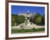 Fountain and Gardens in Front of the Royal Palace, in Madrid, Spain, Europe-Nigel Francis-Framed Photographic Print