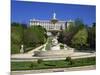Fountain and Gardens in Front of the Royal Palace, in Madrid, Spain, Europe-Nigel Francis-Mounted Photographic Print