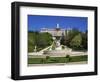 Fountain and Gardens in Front of the Royal Palace, in Madrid, Spain, Europe-Nigel Francis-Framed Photographic Print