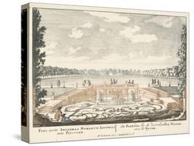 Fountain and large pond in the gardens of Het Loo Palace, 1694-97-Jan I van Call-Stretched Canvas