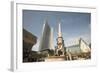 Fountain and Monument, Augustus Plaza, Leipzig, Germany-Dave Bartruff-Framed Photographic Print