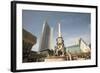 Fountain and Monument, Augustus Plaza, Leipzig, Germany-Dave Bartruff-Framed Photographic Print