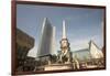 Fountain and Monument, Augustus Plaza, Leipzig, Germany-Dave Bartruff-Framed Photographic Print