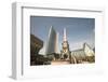 Fountain and Monument, Augustus Plaza, Leipzig, Germany-Dave Bartruff-Framed Photographic Print