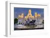 Fountain and Plaza De Cibeles Palace (Palacio De Comunicaciones), Plaza De Cibeles, Madrid-Charles Bowman-Framed Photographic Print