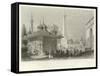 Fountain and Square of St Sophia, Constantinople-William Henry Bartlett-Framed Stretched Canvas