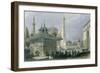 Fountain and Square of St. Sophia Istanbul-William Henry Bartlett-Framed Giclee Print