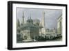 Fountain and Square of St. Sophia Istanbul-William Henry Bartlett-Framed Giclee Print