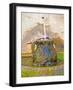 Fountain and Urn with Water and Moss at Chateau Saint Cosme, Gigondas, Vaucluse-Per Karlsson-Framed Photographic Print