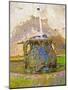 Fountain and Urn with Water and Moss at Chateau Saint Cosme, Gigondas, Vaucluse-Per Karlsson-Mounted Photographic Print