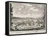 Fountain and Water Jets in a Dutch Formal Garden-Pieter Schenk-Framed Stretched Canvas