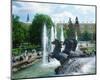 Fountain at Alexander Garden, Moscow, Russia-null-Mounted Art Print