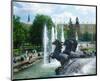 Fountain at Alexander Garden, Moscow, Russia-null-Mounted Art Print