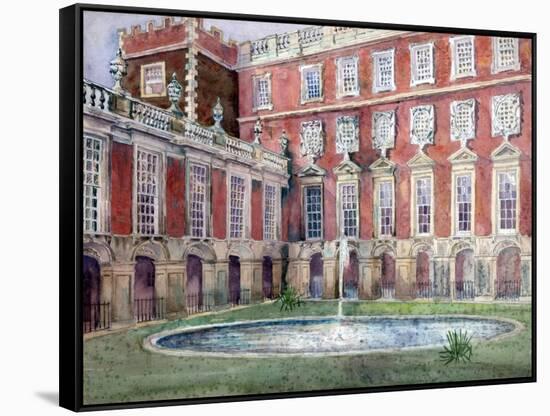 Fountain at Hampton Court Palace-null-Framed Stretched Canvas