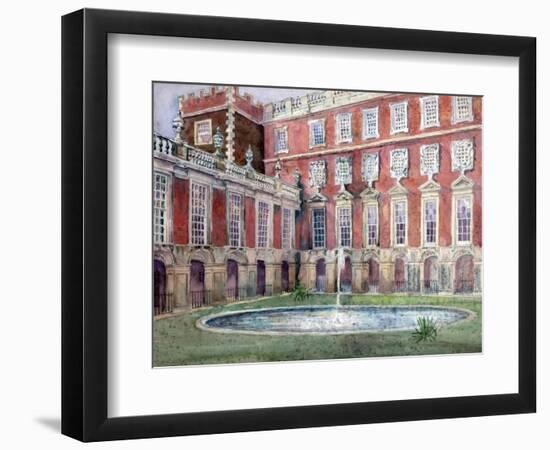 Fountain at Hampton Court Palace-null-Framed Premium Giclee Print