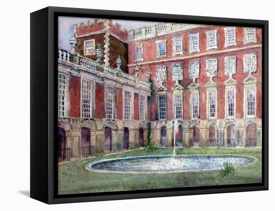 Fountain at Hampton Court Palace-null-Framed Stretched Canvas