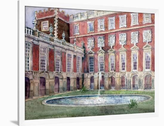 Fountain at Hampton Court Palace-null-Framed Giclee Print